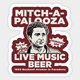 Mitch-A-Palooza Flyer Dks Sticker